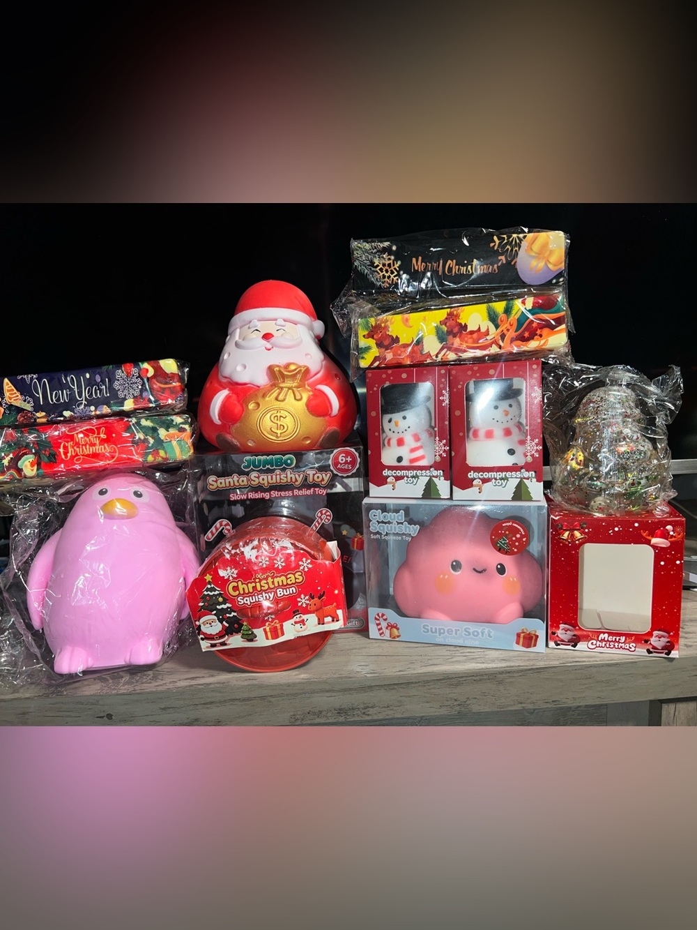 11Pc 3-Jumbo's Christmas Squishy Dumpling Sugar Bundle Viral Tiktok